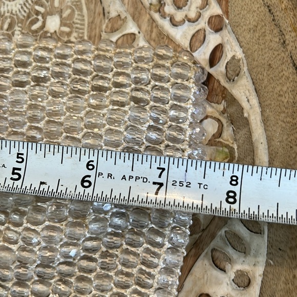 VINTAGE HANDMADE IN HONG KONG BEADED KNITED EXPANDABLE HANDBAG - Picture 10 of 12